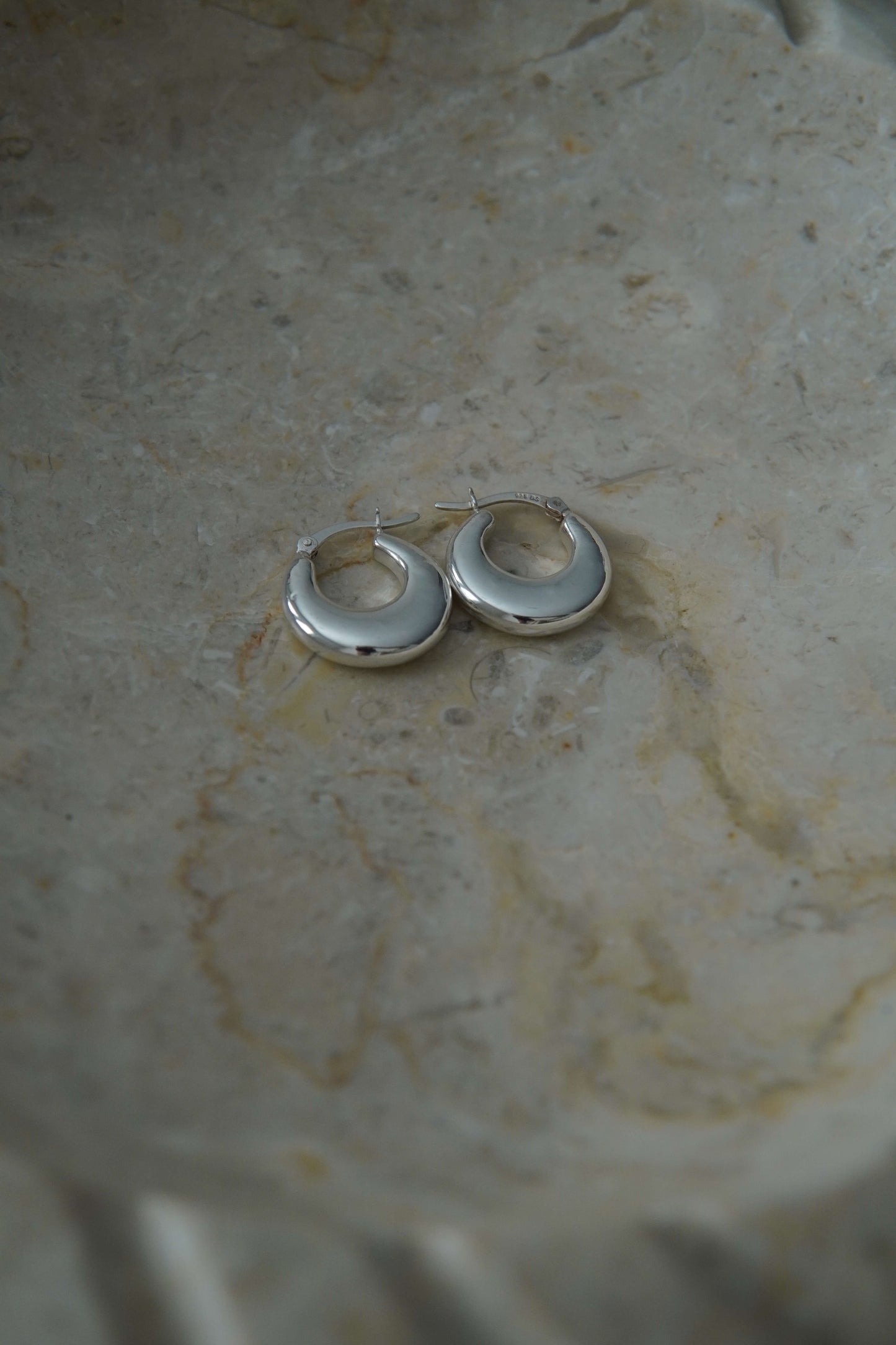 Small Hoop Sterling Silver Earrings