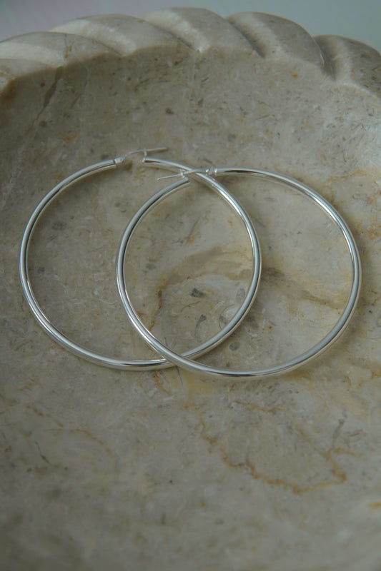 Big Hoop Earring Sterling Silver