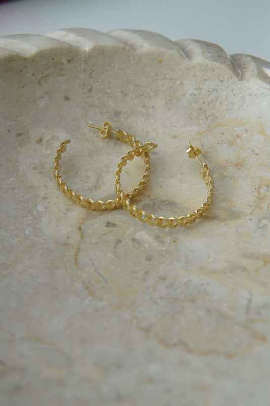Sterling Silver Earring Chain Design