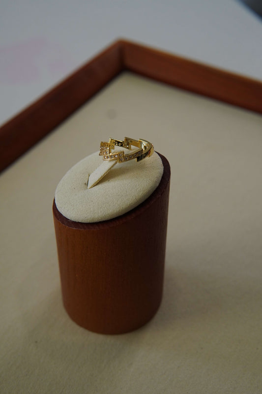 Steel Flash Design Ring