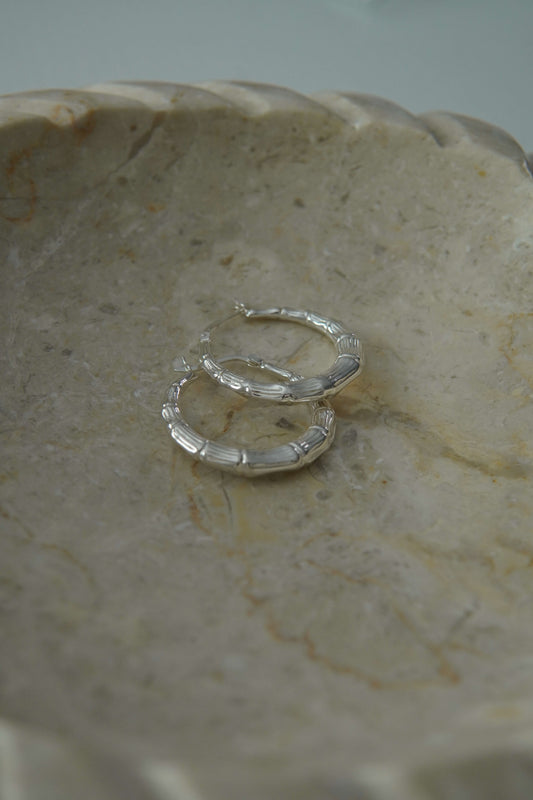 Sterling Silver Thick Earring