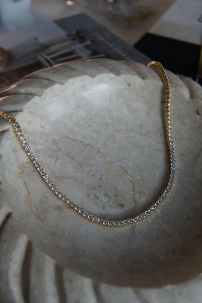 Tennis Necklace Sterling Silver